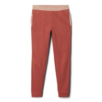 Columbia Branded French Terry Jogger, Pantalones Coral Oscuro Para Niña | 520637-DHY